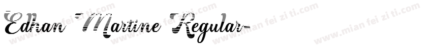 Edhan Martine Regular字体转换
